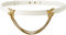 Pinko Love Berry Evolution 1 H2 Belt Cintura, Z14q_Bianco Seta-Antique Gold, L Donna