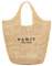 POOOPSSD Gewebte Tasche, Strohnetz-Tragetasche, Strand, Umhängetasche, Hobo Damen, faltbar, großes Fassungsvermögen, für Urlaub, Picknick und Party., Khaki, Large