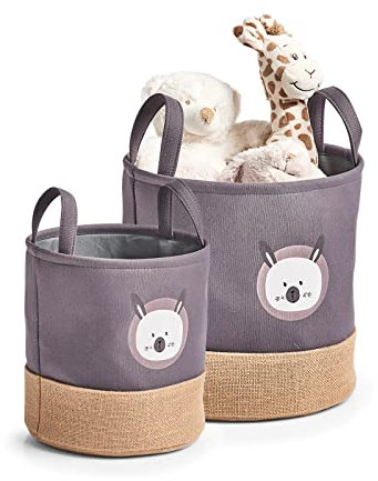 HTI living Aufbewahrungskörbe Hase 2er-Set Spielzeugkorb Kinderzimmer