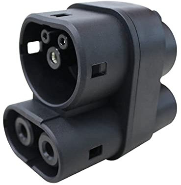 LXSWY Adapter für Elektrofahrzeuge Adapter 16A 32A Elektrofahrzeug Auto EV Ladegerät Stecker SAE J1772 Typ 1 bis Typ 2 EV Adapter (Color : CCS1 to CCS2)