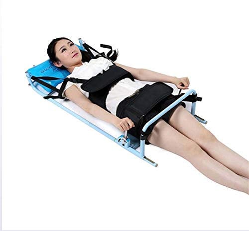 FOOJO Lenden-Stretching-Gerät, Rücken-Lenden-Traktionsgerät für Bett, Heimgebrauch, Physiotherapie-Körperdehnungs-Korrekturgerät zur Linderung von Nacken- und Lendenwirbelsäulen-Spondylose