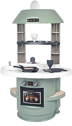 Smoby - Cucina Nova, 7600312700, +3 anni, con 13 accessori, forno, lavello, piano cottura, altezza piano 36 cm