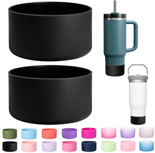 2-Pack Silicone Boot for Stanley Cup 30/40oz, Bottom Protector for Stanley | Anti-Slip & Noise Reducing, Bottom Protector for Stanley Boots, BPA-Free Tumbler sleeve Accessories for Stanely cups