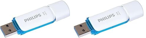 Philips - Édition Neige - 16 Go USB 3.0 - Gris Ombre (Lot de 2)