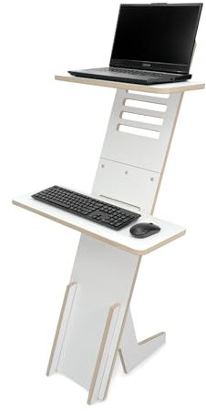 CAWI Stehschreibtisch | Steh Schreibtisch | Ständer | Standsome Stehschreibtisch | Stehpult Holz | Stehschreibtisch Aufsatz| Laptopständer | Stehpulte | Rednerpult | Made in EU
