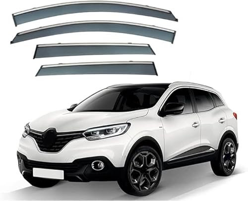 4 Stück Auto Windabweiser FüR Renault Kadjar 2016-2022, Seitenfenster Schutz Vor Wind Regen Sonnenschutz Beschlagfrei