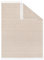 TAPISO Azteca Teppich Kurzflor mit Fransen Baumwolle Beige Creme Waschbar Boho Beidseitig Anwendbar Wohnzimmer Schlafzimmer Fransenteppich Küche ÖKOTEX 140 x 200 cm