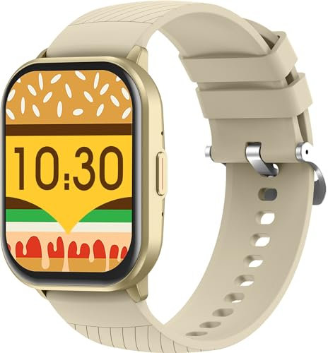 findtime Smartwatch Damen Herren mit telefonfunktion 2.01 Zoll Fitness Tracker Schrittzähler Pulsuhr Schlafanalyse Herzfrequenz Blutdruck IP68 Wasserdicht Touchscreen Armbanduhr für Android iOS