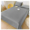 Winter Bettlaken Warm Thermo Fleece Betttuch Kuschelig Weich Flauschig Laken Leintuch Haustuch Mikrofaser ohne Gummizug vielen Größen und Farben (Color : Gray(Grey), Size : 245x270cm+48x74cm x2)