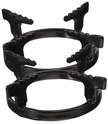 KICHOUSE 2pcs Coffee Pot Stand Stove Rack for Gas Stove Pot Fixing Shelf Small Rack Home Use