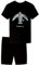 Jungen Schlafanzug kurz, weicher Single-Jersey aus 100% Baumwolle und Hose in Bermuda Form - mit Motiv Game on, in schwarz Grösse 164
