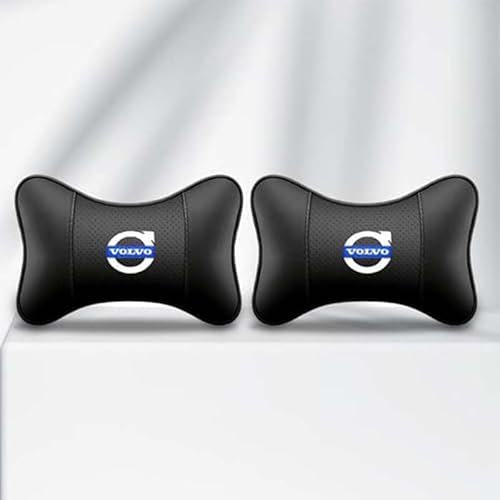 ARRYEDCN Auto Nackenkissen Kopfstütze, für Volvo C30 C70 S60 S80 S90 V40 V60 V90 XC40 XC60 XC70 XC90 XC90 Kopfstütze Autositz Weichheit Auto Kopfstütze Kissen, Nackenstütze Schutz Der Halswirbelsäule