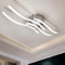 Sweier LED Deckenleuchte, Schlafzimmer Deckenlampe Kaltweiß 6000K, 28W 2800Lumen Moderne Küche Curved LED Lampe, Chrom Deckenlampe für Flur,Wohnzimmer, Esszimmer