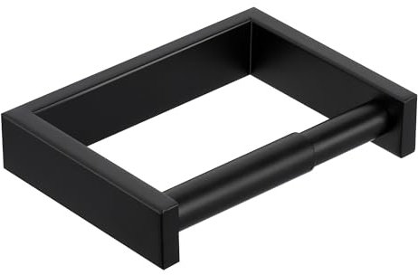 SAYAYO Porta Carta Igienica Nero Porta Rotolo Carta Igienica da Parete in Acciaio Inox 304 per Bagno e Cucina, Portarotolo Carta Igienica da Muro