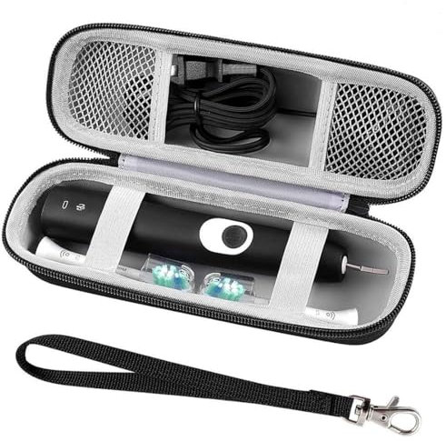 ZEPIQOR Étui de Voyage pour Brosse à Dents électrique Orall B Pro/Philips Sonicare Electric Toothbrush - Coque Rigide Portable pour brosses à Dents Orall B et Accessoires, Noir