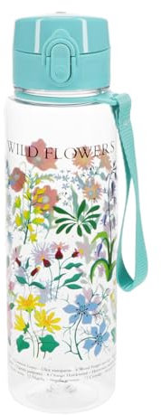 Rex London Drinks bottle with push button lid 700ml - Wild Flowers