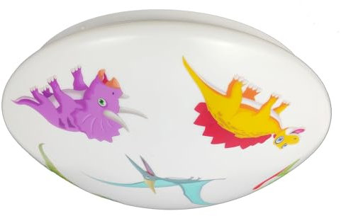 Coole Deckenleuchte mit Dinosaurier Motiv fürs Kinderzimmer Ø 35cm
