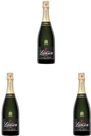Lanson Le Black Label Brut/Creation Champagne, 750ml (Pack of 3)