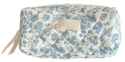 Lanmijia Federmäppchen mit Blumenmuster, Federtasche mit Reißverschluss, Klein Geblümte Kosmetiktasche, Mäppchen mit Aesthetic blumens Für Frauen, Mädchen, Reisen Oder Den Täglichen Gebrauch
