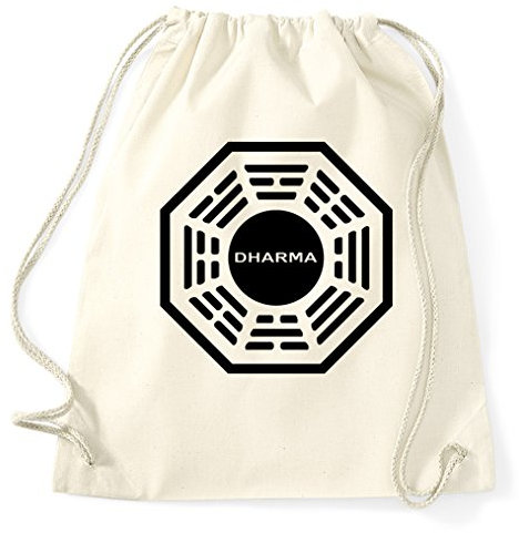 STYLETEX23 Lost Dharma Initiative Logo Turnbeutel Sportbeutel, Natur