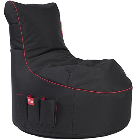 Gamewarez Gaming Sitzsack, Polyester, Rot, 95 x 65 x 90 cm