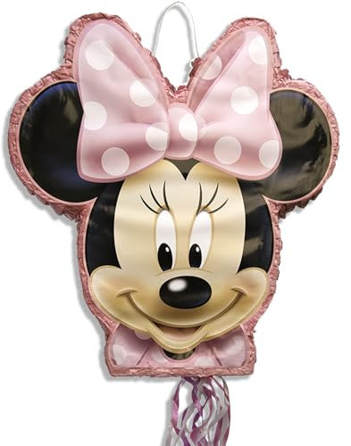 Unique Party - Piñata de Minnie Mouse de Disney, Conformado, Para Tirar (66319)