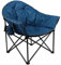 ALPHA CAMP Campingstuhl Faltbar, Klappstuhl Gepolstert bis 160 kg, Moonchair Klappbar In-& Outdoor, Dunkelblau