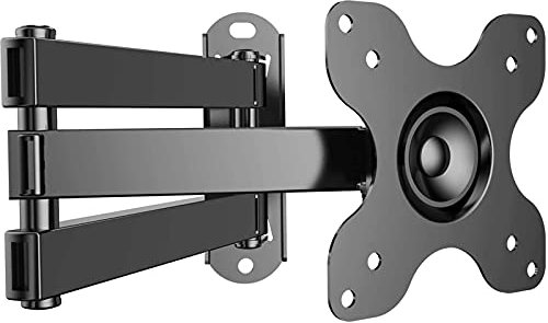 Soporte de Pared para TV, Base giratoria e inclinable Gira el Soporte de Pared para TV para televisores de 10-30 Pulgadas de hasta 15 kg, VESA 75X75/100X100 mm