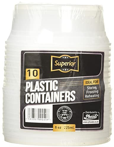 Small Food Containers with Lids 8 Ounces – 20 Pcs Durable Crack-Resistant Clear Round Food Containers with Lids -Microwave Safe Leak-Proof Meal Prep Containers - Perfect for Food Storage