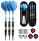sanfeng Dartpfeile, Dartpfeile mit Kunststoffspitze 18 Gramm, 3 Stück Profi Softdarts Pfeile 16 Gramm für elektronische dartscheibe, 6 Aluminum Shafts Flights 50 Anti-Lose Gummiringe 30 Spitzen