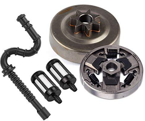 Hippotech 1121 160 2051 Frizione e tamburo con filtro per tubo carburante per Stihl 024 026 MS240 MS260