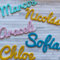 EVYRE | Nombres De Madera Personalizados | 25/35/45cm, Más de 15 Colores Satinados, Cinta Adhesiva Opcional | Letras De Madera Para Decoración Hogar, Comunión, Boda, Cumpleaños o Habitación Infantil