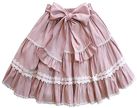 Packitcute Sweet Lolita Mini jupe courte pour adolescente avec taille élastique