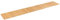 PANA®ECO Bambus Küchenläufer • Holz Küchenteppich für Flur • Teppich waschbar & rutschfest • Läufer 100% Bambus • Nachhaltig • Farbe: Natur • Größe: 50 x 290 cm