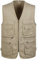 Jektotily Men's Cotton Waistcoat Jacket Multi Pocket Vest Outdoor Fishing Camping Outerwear Sleeveless Traveling Photography Hiking Gilet Khaki