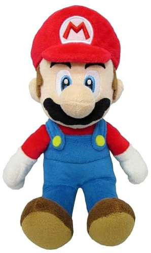 Super Mario Sanei Mario Plüsch, 24 cm, offizielles Lizenzprodukt