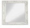 MONTEMAGGI Miroir Mural avec Cadre rectangulaire en Bois Blanc carré, Dimensions 62 x 4 x 72 cm