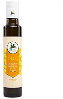 Oleificio Mallia - Olio Extravergine Aromatizzato al Limone con Olio Extravergine d'Oliva italiano - Bottiglia 250 ml…