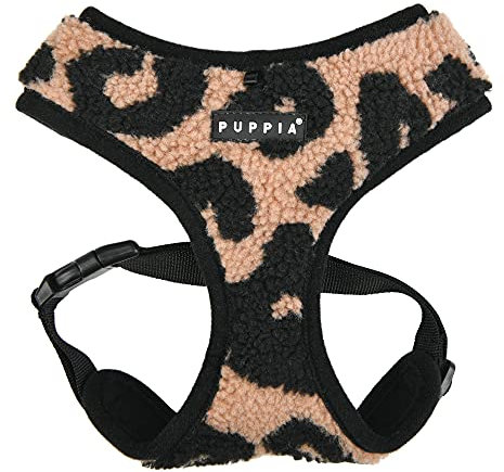 Puppia Hundegeschirr für kleine und mittelgroße Hunde - Serval Harness A - verstellbar und komfortabel, Beige, XL