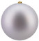 My-goodbuy24 Weihnachtskugeln 1 Stück - Christbaumkugeln - bruchsicher und stoßfester - Christbaumschmuck Ø 20cm Baumschmuck Weihnachten Deko - Silber - matt