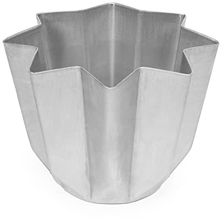 Silicon-Tech Stampo per Pandoro da 1 Kg in Alluminio Alimentare Professionale per Cotture Ottimali | Made in Italy
