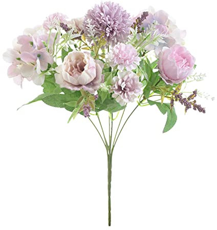 Künstliche Rosen-Blumen-Blumen-Simulations-Rosen-Hochzeitssträuße Gefälschte Blumen-Rosen-Blumen-Seidenblumen-handgebundener Blumenstrauß Rosa Blumengirlande Fahrradlenker (red a, One Size)