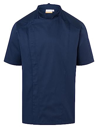 Karlowsky Herren Kochjacke Modern-Look Kurzarm Stehkragen Druckknöpfe 50% Polyester/50% Baumwolle