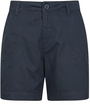 Mountain Warehouse Bayside Womens Shorts - UPF50+, Leichtgewicht, viele Taschen Ladies Short Pants - Frühling, Sommer Marine (Organisch) Damengröße EU 42