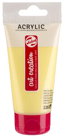 Talens Art Creation - Acrylfarbe Tube 75 ml - Pastellgelb 226 - Halbdeckend - Schnell trocknend - Lichtecht - Mischbar - Vielseitig einsetzbar auf Leinwand Holz Papier