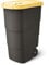 Prosperplast Wheeler - Cubo de basura universal (90 L, con ruedas y tapa), color amarillo
