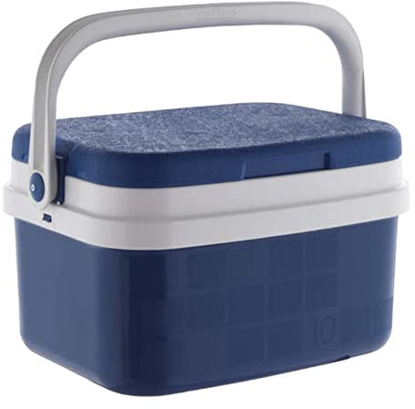 TIENDA EURASIA - Nevera Portatil Rigida Ligera con Asa Ergonomica, Aislamiento de Poliestireno, Comodo Sistema de Cierre, 5, 10 y 24 litros (10 litros - 22 x 28 x 36,5 cm)