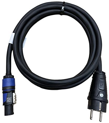 NWP Netzkabel 3m powerCON blau auf 230V Schuko Stecker - 3x2,5mm² - Gummischlauchleitung - NAC3FXXA-W-L Power-In (blau)
