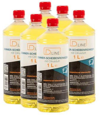 Sommerscheibenreiniger Konzentrat mit angenehmen Citrusduft, Reinigungskonzentrat für die Scheiben- und Scheinwerferwaschanlage im Sommer (6)