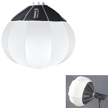 TRIOPO KQ65 25.6in/65cm Lanterna Softbox Bowens Mount Softbox Soft Light Modificatore per Aputure 300D Mark II 120D Godox SL-60W VL150 SL150WII FV150 AD200PRO AD300 AD400PRO AD600 VL300 VL200 UL150